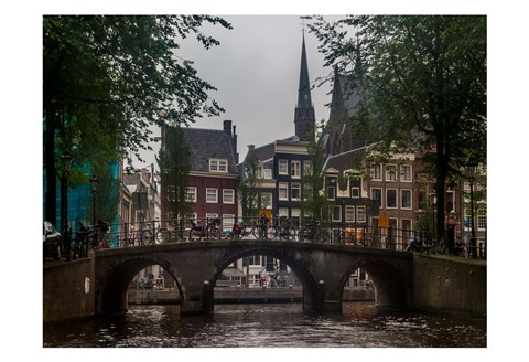 Framed Amsterdam Bridge Print