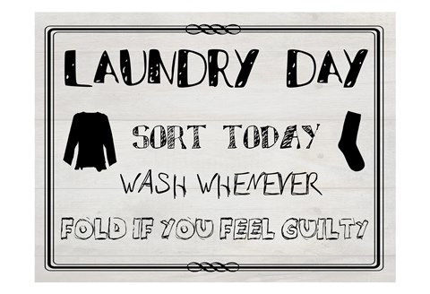 Framed Laundry Day 1 Print