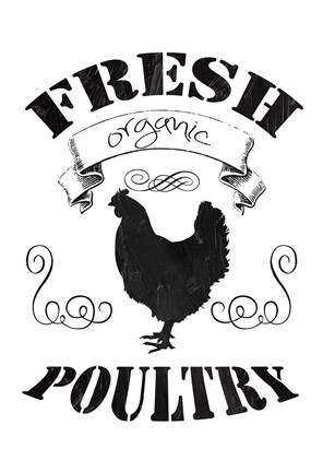 Framed Fresh Organic Poultry Print