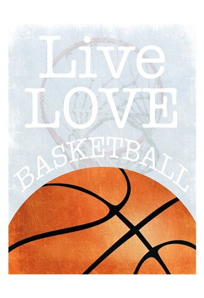 Framed Basketball Love Print