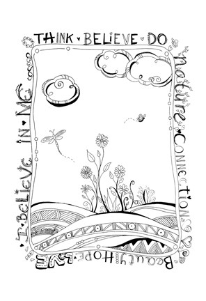 Framed Think Believe Do Print