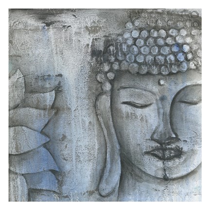 Framed Stone Buddha Print