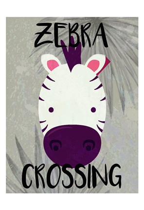 Framed Zebra Crossing Print