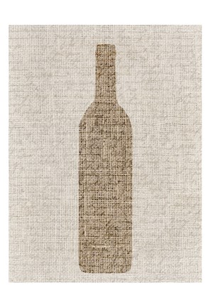 Framed Linen Wine 2 Print
