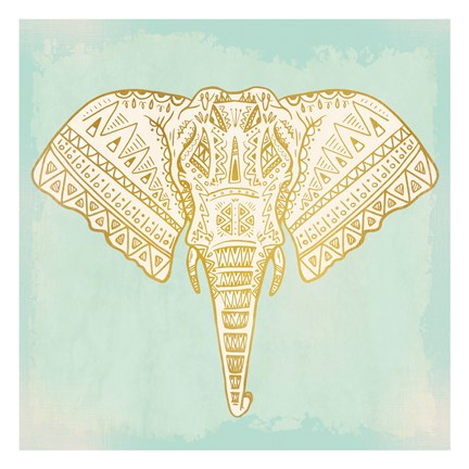 Framed Native Elephant Print