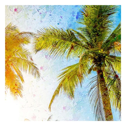 Framed Bright Palm 2 Print