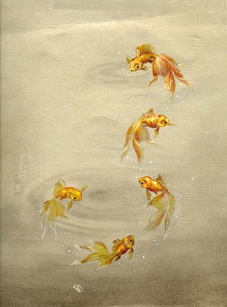 Framed Glittering Goldfish Print