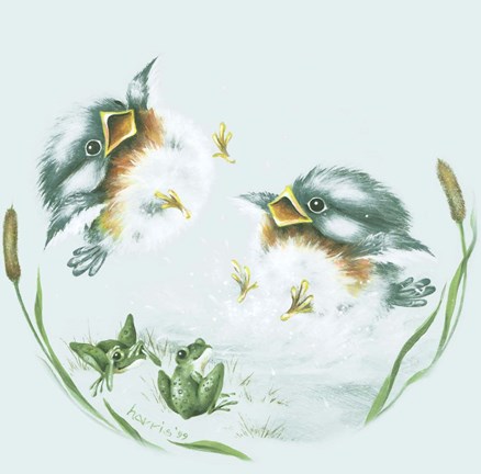 Framed Splish Splash Print