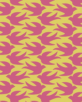 Framed Flight &amp; Floral Print