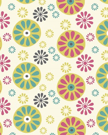 Framed Flight &amp; Floral Funky Print