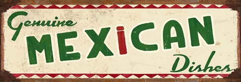 Framed Genuine Mexican Cream Print