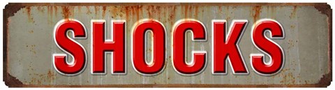 Framed Shocks Rusted Garage Print