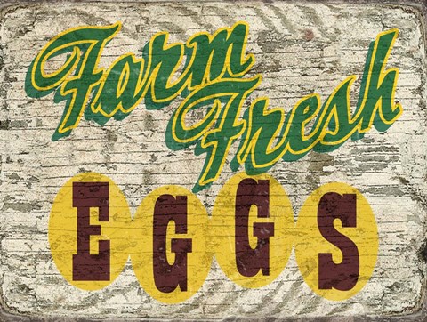 Framed Farm Fres Eggs Print