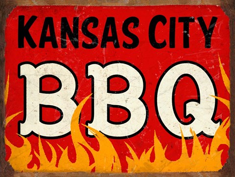 Framed BBQ Kansas City Print