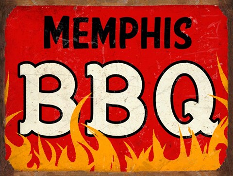 Framed BBQ Memphis Print