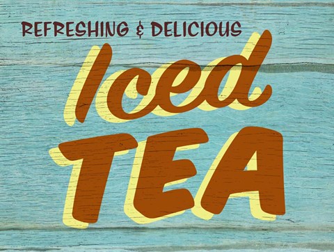 Framed Iced Tea Rustic - Rectangle Print