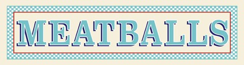 Framed Meatballs Print