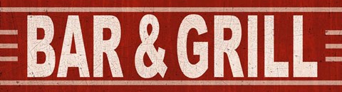 Framed Bar Grill Print