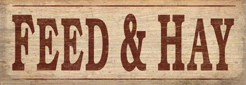 Framed Feed And Hay Print