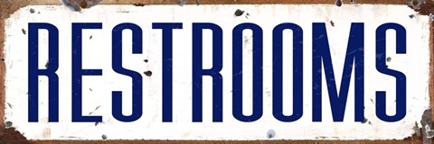 Framed Restrooms Print