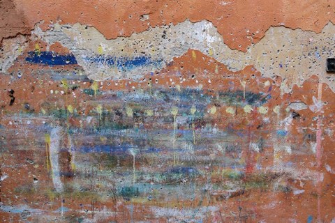 Framed Graffiti Landscape Print