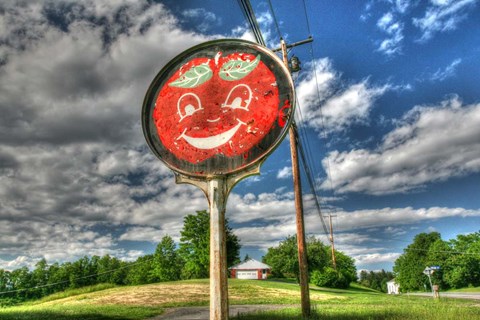Framed Happy Apple Print