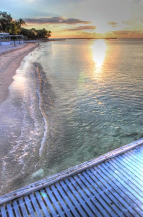 Framed Higgs Pier Vertical Print