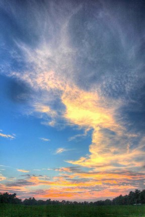 Framed Late Summer Sunset Print