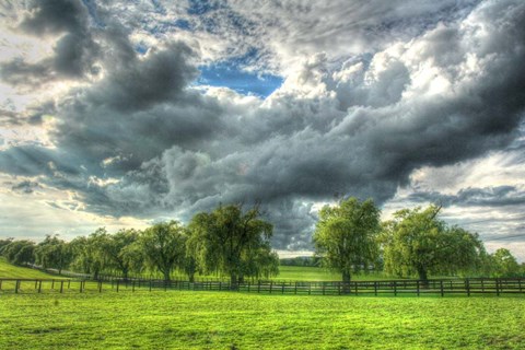 Framed Back 20 Clouds Sweep Print