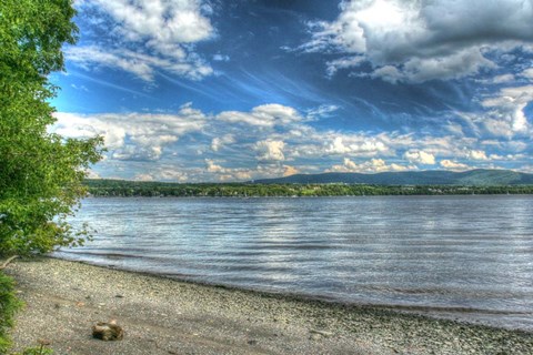 Framed Hudson At Balmville 3 Print