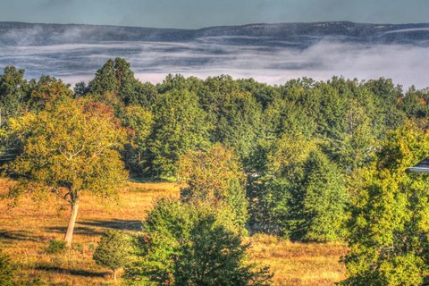 Framed Misty Shawangunk View Print