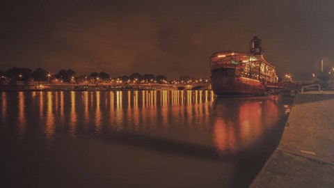 Framed Paris Lost Boat Print