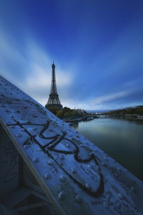 Framed Seine &amp; Eiffel Print