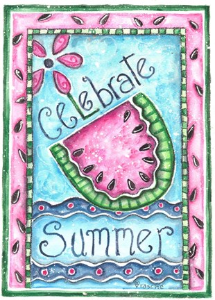 Framed Celebrate Summer Print