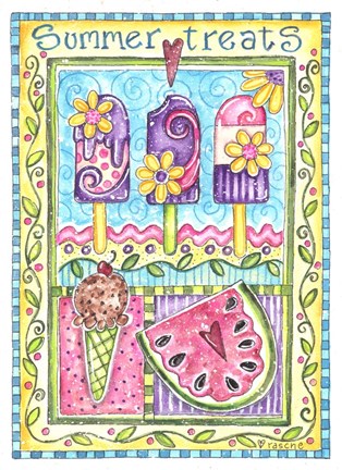Framed Summer Treats Print