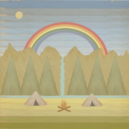 Framed Campfire Print