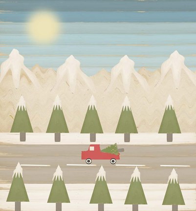 Framed Winter Days Version 2 Print