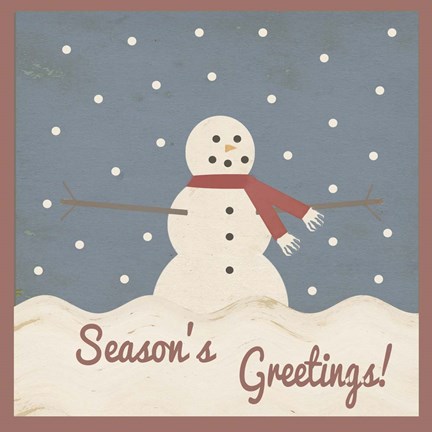 Framed Season&#39;s Greetings Print