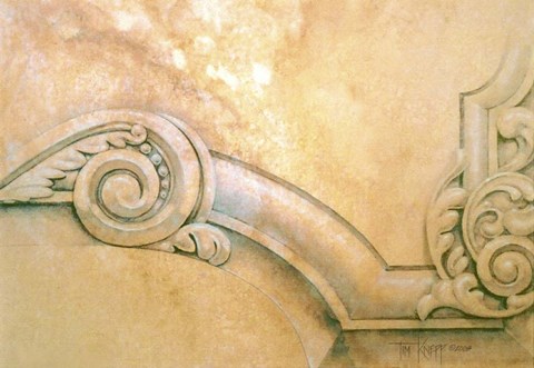 Framed Architectural Detail 1 Print