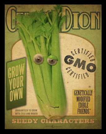 Framed Celery Pack Print
