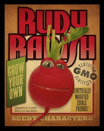 Framed Radish Pack Print