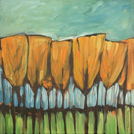 Framed Autumn Leaves Print