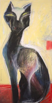 Framed Le Chat Print