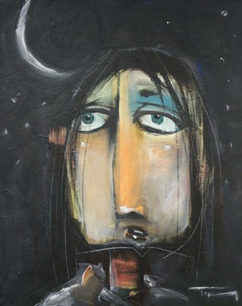 Framed Mel By Moonlight Print