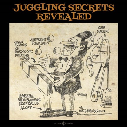 Framed Juggling Secrets Print