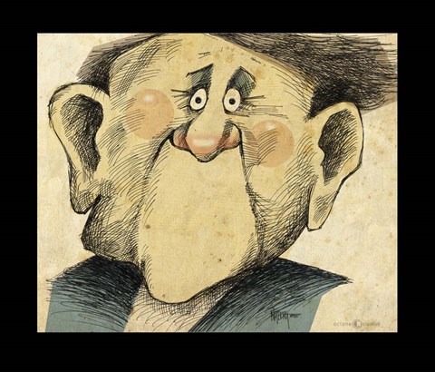 Framed No Mouth Guy Print