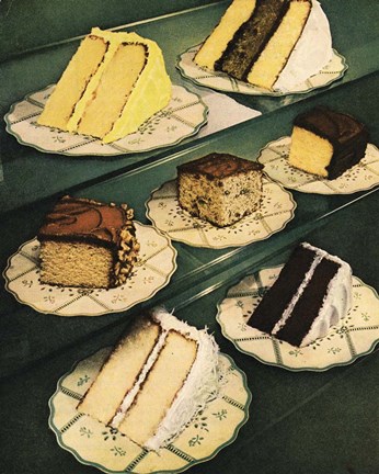 Framed Cake Slices Print