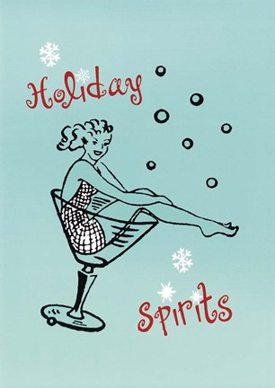 Framed Holiday Spirits Print