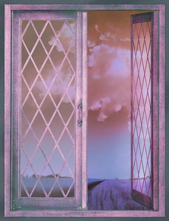 Framed Lavender Cottage Print