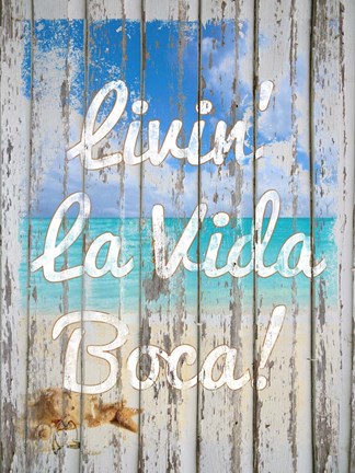 Framed Livin La Vida Boca Print